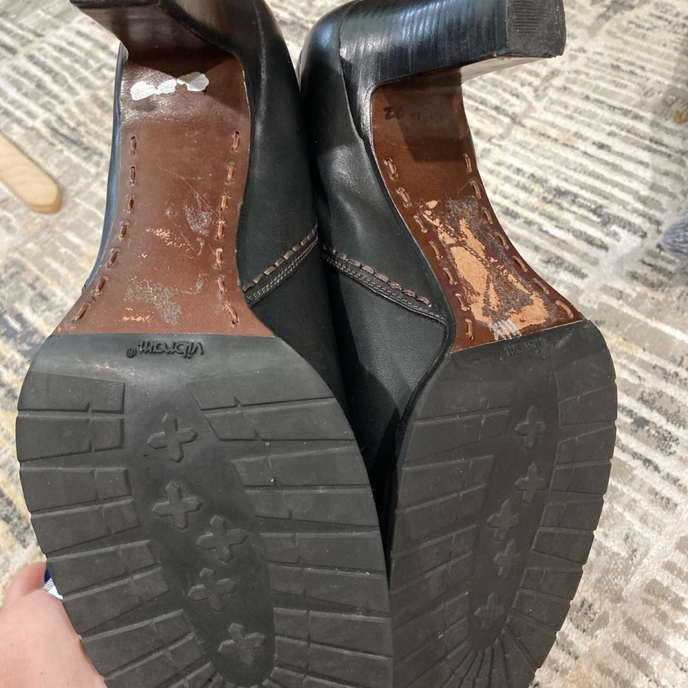 Cole Haan Black Leather Ankle Boots - Picture 5 of 7